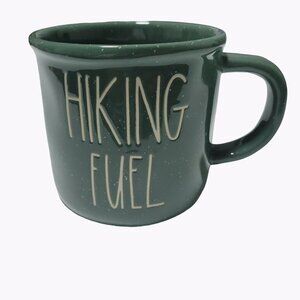 Rae Dunn Hiking Fuel Coffee Mug Ceramic Tea Cup Green Camping Adventure Artisan
